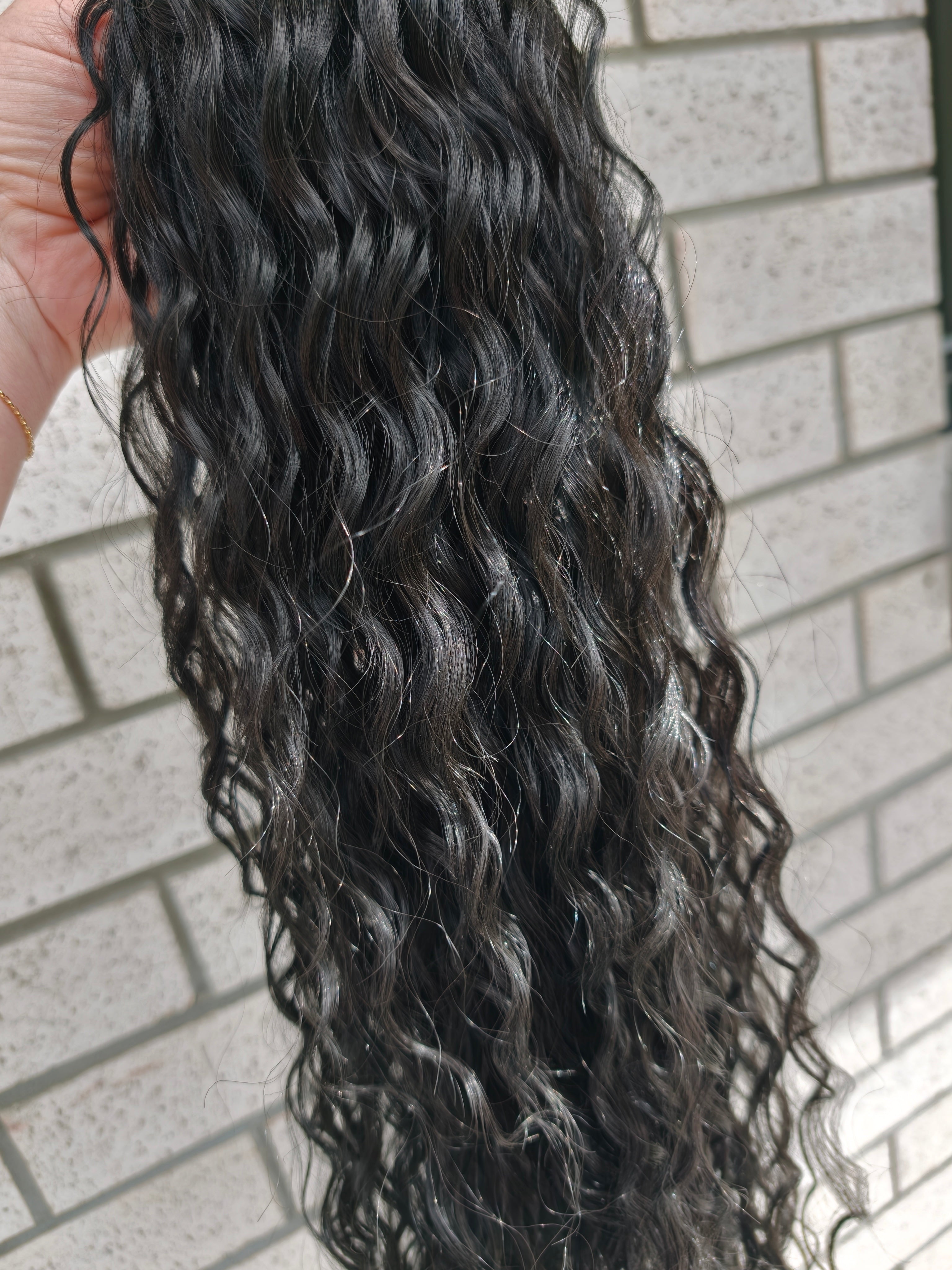 28" Wet n Wavy Midnight Noir